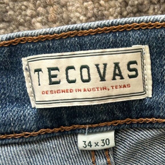 Tecovas Men's Standard Jeans, Straight Leg, Medium Blue Wash 34 x 30 - Picture 3 of 9